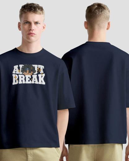 ABOUT BREAK OVERSIZE COTTON TSHIRT.