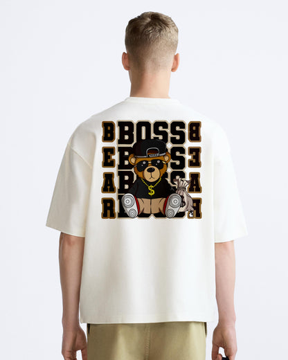 BOSS TEDDY MEN'S OVERSIZE COTTON TSHIRT.