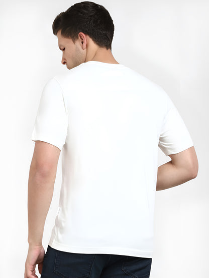 FVO Printed half sleeve round neck cotton Friends WHITE t-shirt.