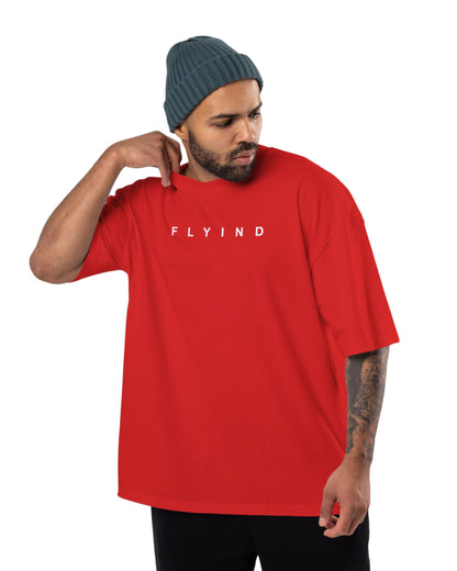 men's cotton oversize tshirt with back front print design.