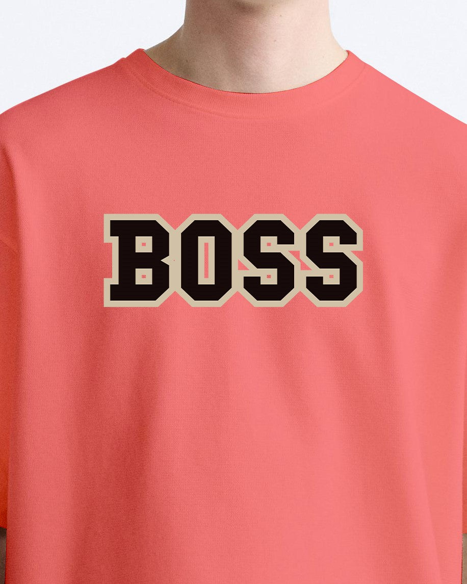 BOSS TEDDY MEN'S OVERSIZE COTTON TSHIRT.