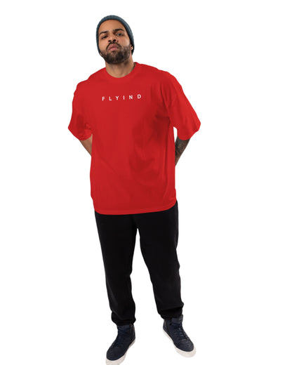 men's cotton oversize tshirt with back front print design.