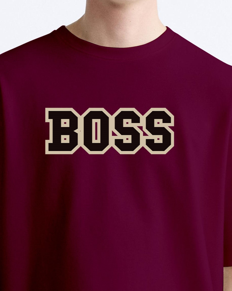 BOSS TEDDY MEN'S OVERSIZE COTTON TSHIRT.