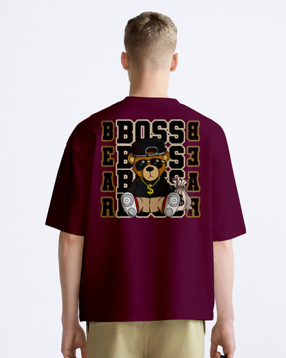 BOSS TEDDY MEN'S OVERSIZE COTTON TSHIRT.