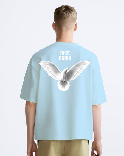 Rise Again pigeon sky oversized tshirt.