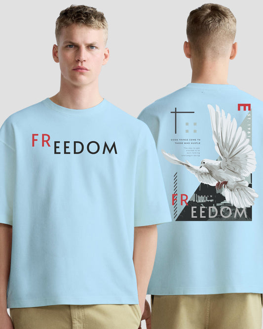 freedom bird sky oversized tshirt.