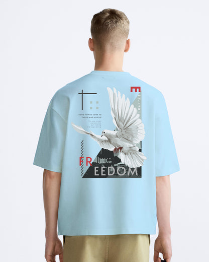 freedom bird sky oversized tshirt.