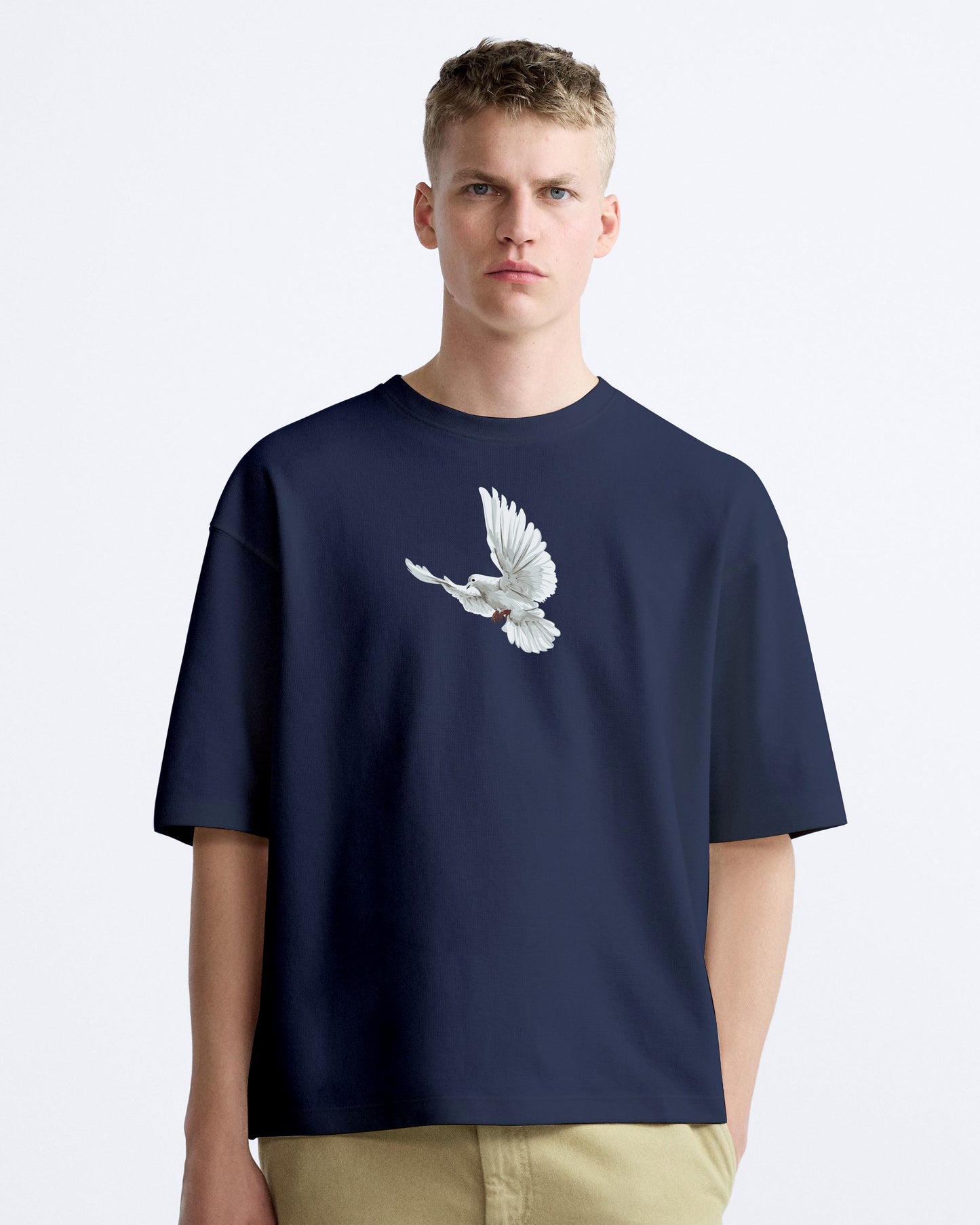 motivation navy oversized tshirt.