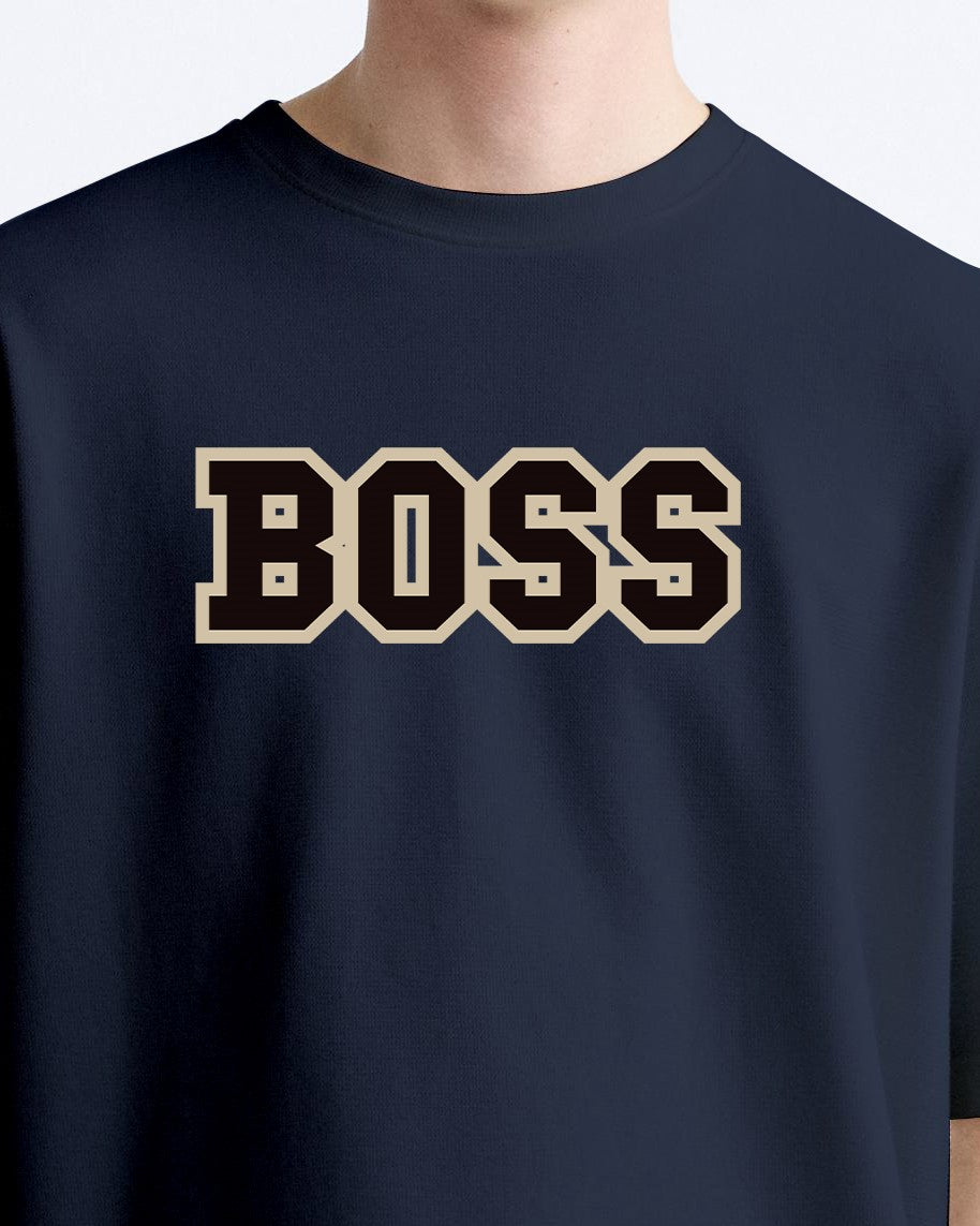 BOSS TEDDY MEN'S OVERSIZE COTTON TSHIRT.