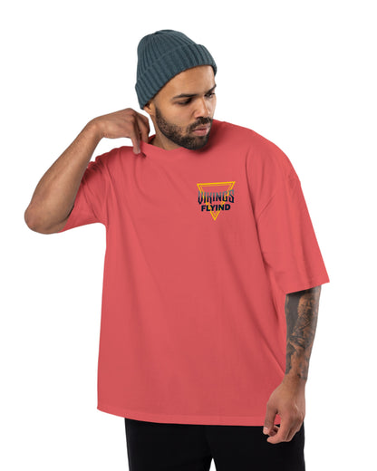 men's cotton oversize tshirt with back front print design.