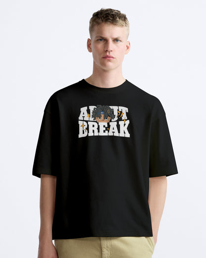 ABOUT BREAK OVERSIZE COTTON TSHIRT.