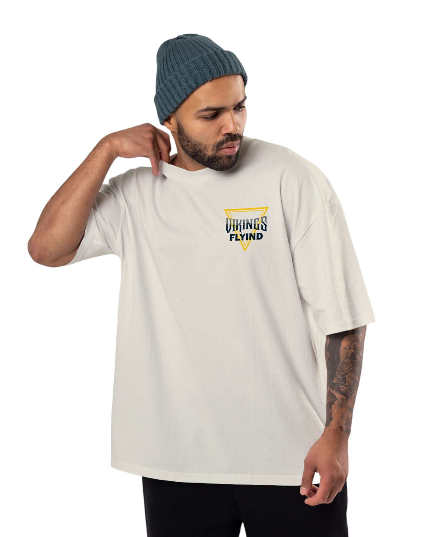 men's cotton oversize tshirt with back front print design.