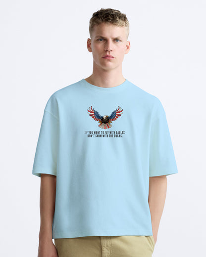 AMERICAN EAGLE MEN'S OVERSIZE COTTON TSHIRT.