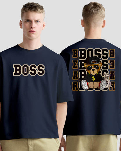 BOSS TEDDY MEN'S OVERSIZE COTTON TSHIRT.