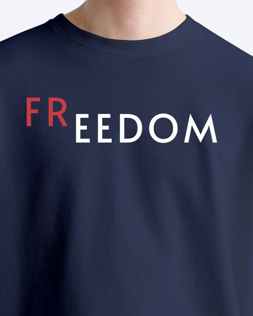 freedom bird navy oversized tshirt.