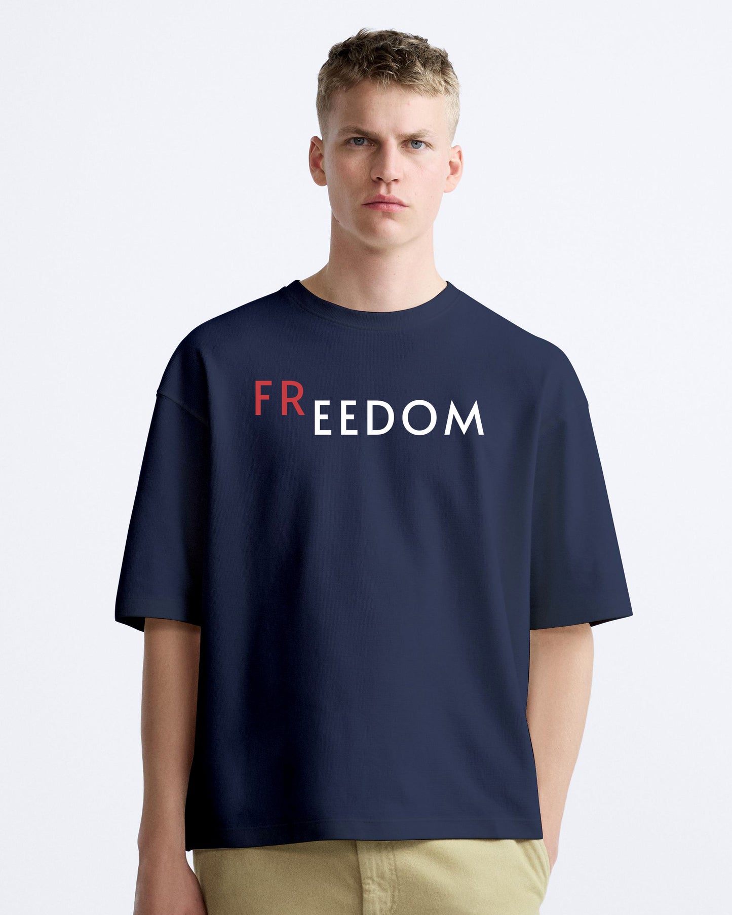 freedom bird navy oversized tshirt.