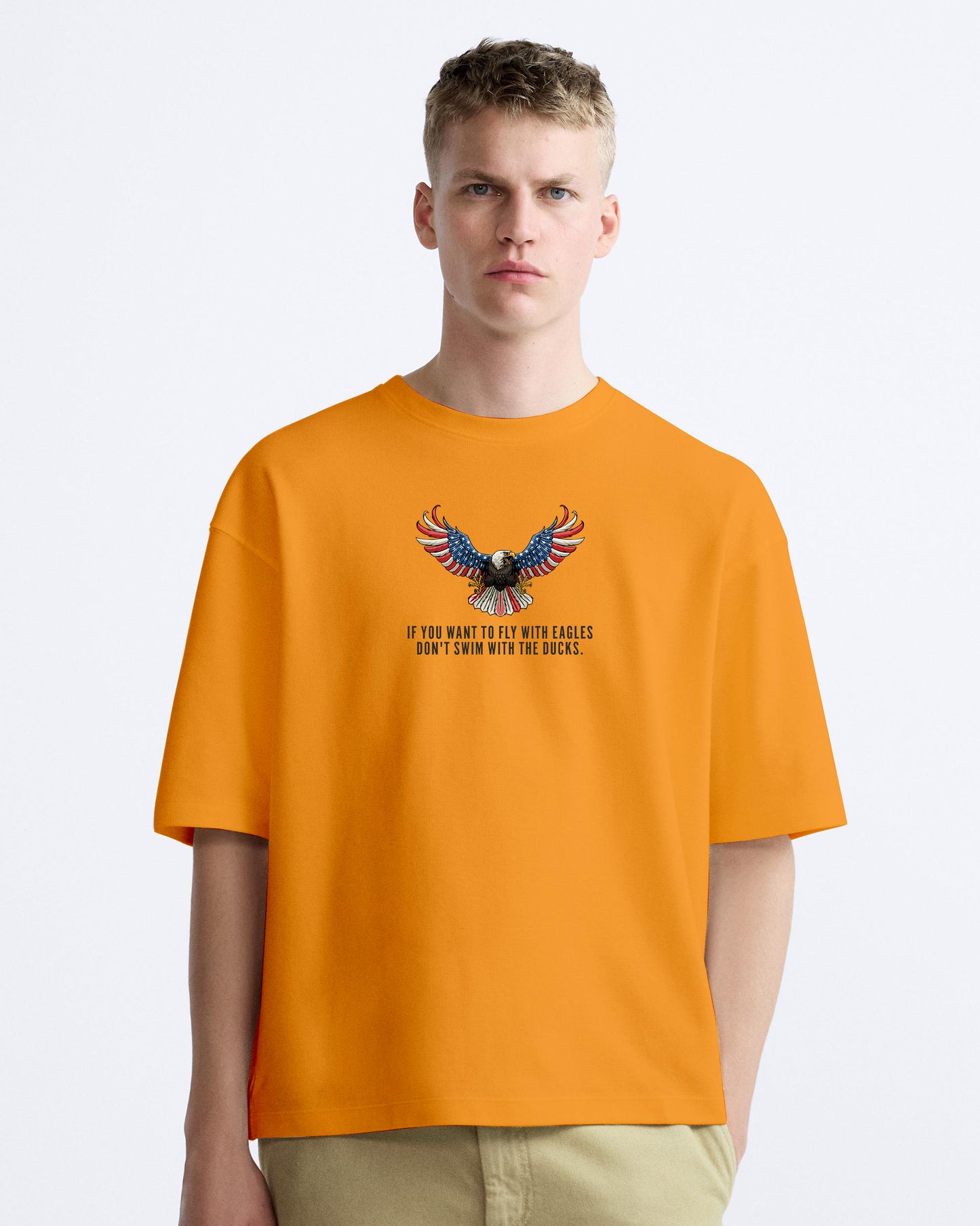 AMERICAN EAGLE MEN'S OVERSIZE COTTON TSHIRT.