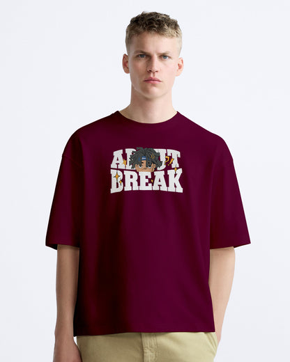 ABOUT BREAK OVERSIZE COTTON TSHIRT.