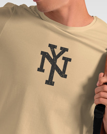 FVO Printed half sleeve round neck cotton NEW YORK CITY tshirt.