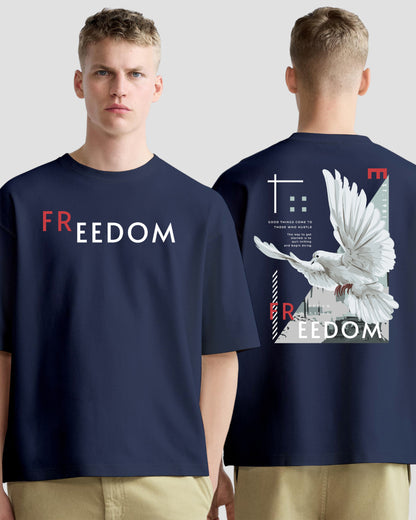 freedom bird navy oversized tshirt.