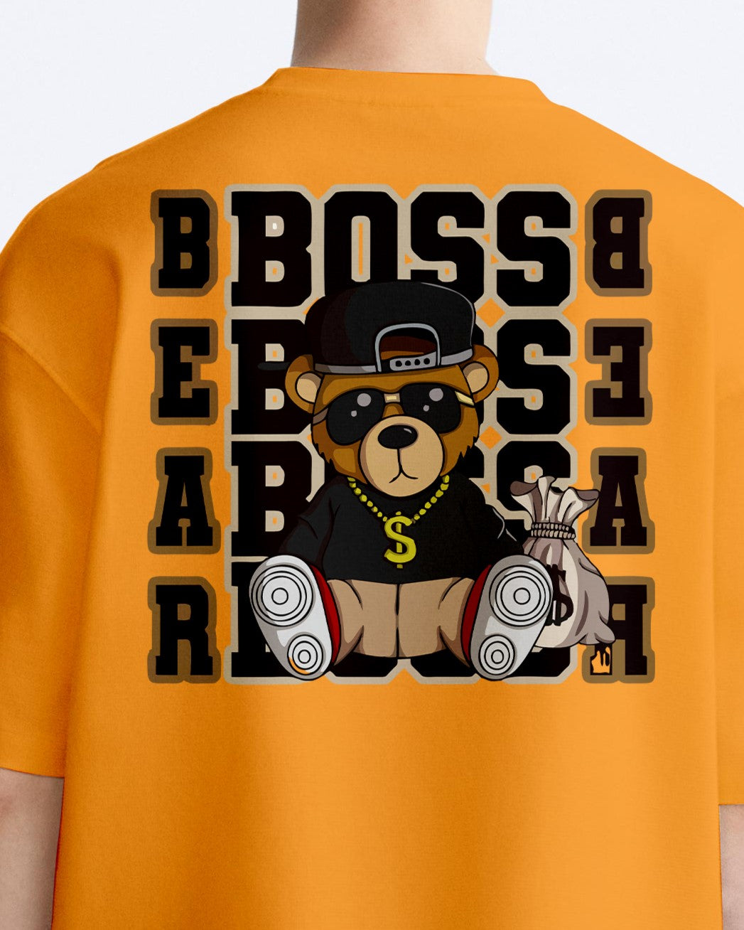 BOSS TEDDY MEN'S OVERSIZE COTTON TSHIRT.