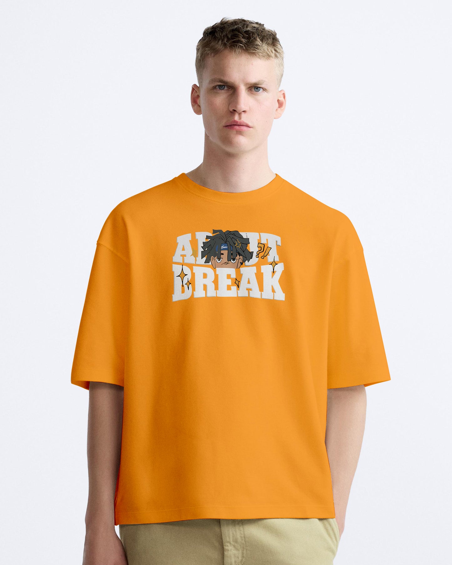 ABOUT BREAK OVERSIZE COTTON TSHIRT.