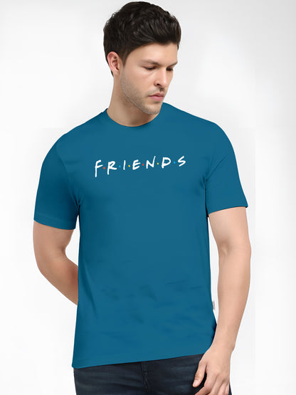 FVO Printed half sleeve round neck cotton Friends Air force t-shirt.