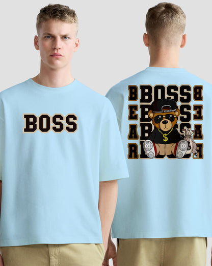 BOSS TEDDY MEN'S OVERSIZE COTTON TSHIRT.