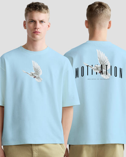 motivation sky oversized tshirt.