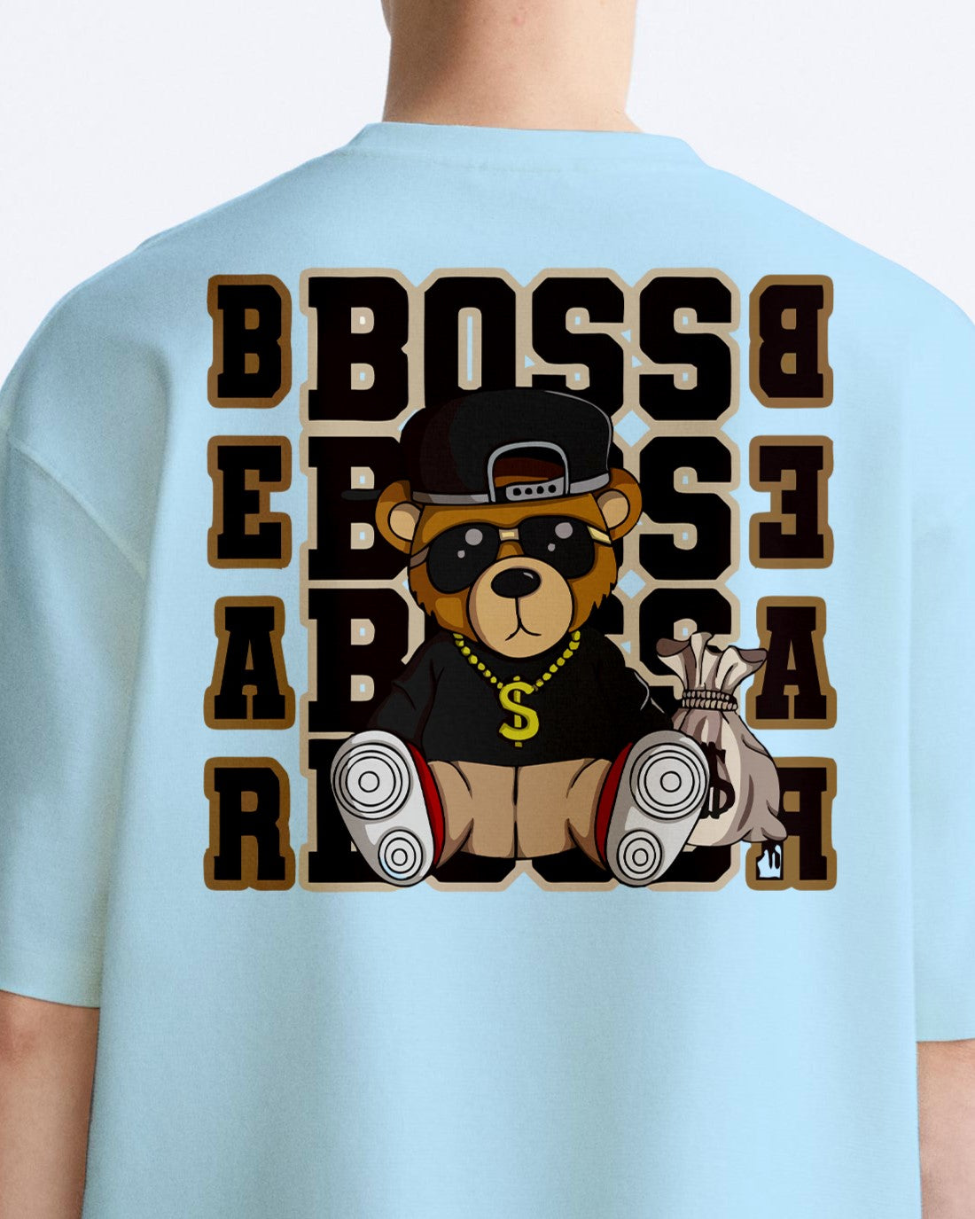 BOSS TEDDY MEN'S OVERSIZE COTTON TSHIRT.