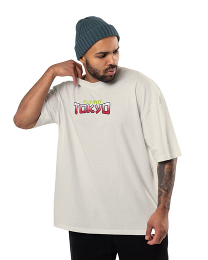 men's cotton oversize tshirt with back front print design.