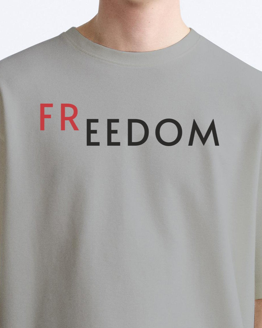 freedom bird grey oversized tshirt.