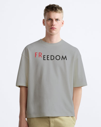 freedom bird grey oversized tshirt.