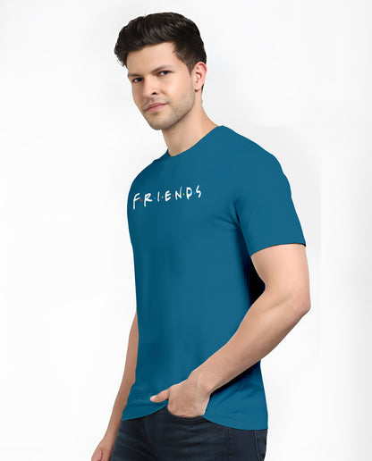 FVO Printed half sleeve round neck cotton Friends Air force t-shirt.