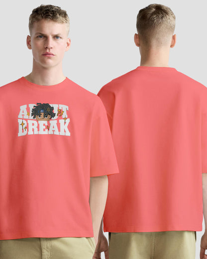 ABOUT BREAK OVERSIZE COTTON TSHIRT.