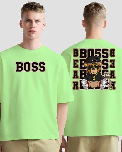 BOSS TEDDY MEN'S OVERSIZE COTTON TSHIRT.