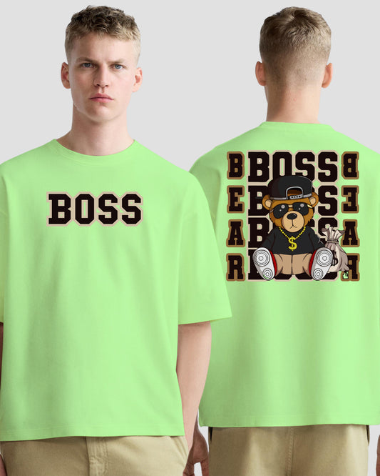 BOSS TEDDY MEN'S OVERSIZE COTTON TSHIRT.