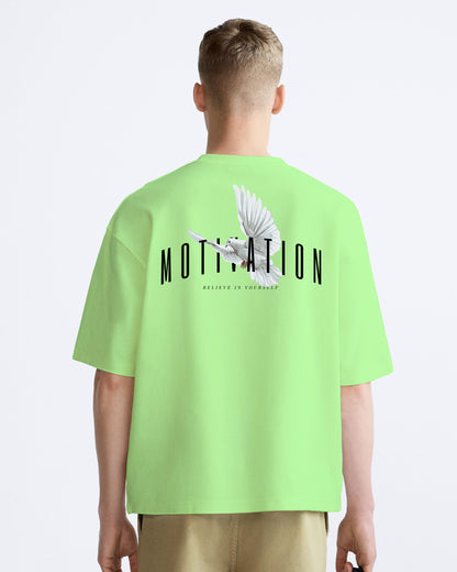 motivation neomint oversized tshirt.