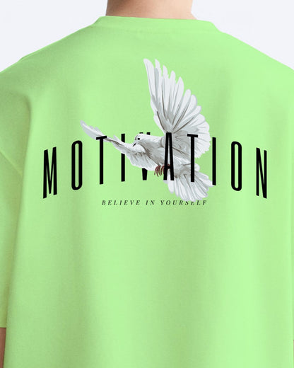 motivation neomint oversized tshirt.