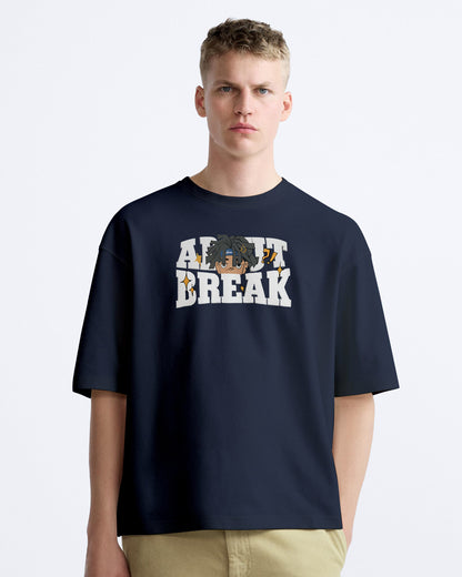 ABOUT BREAK OVERSIZE COTTON TSHIRT.