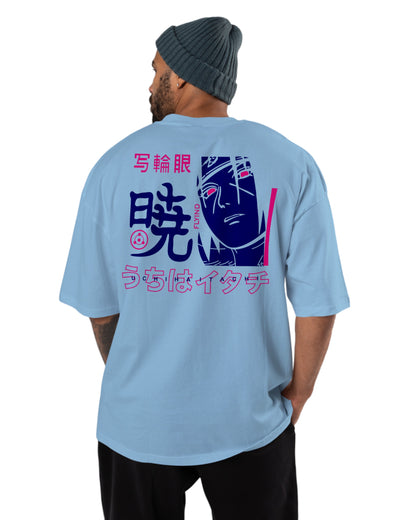 men's cotton oversize tshirt with back front print design.