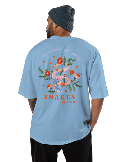 men's cotton oversize tshirt with back front print design.