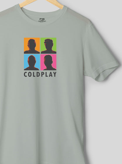 COLDPLAY Printed half sleeve round neck cotton t-shirt