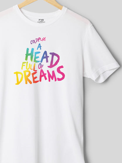 COLDPLAY Printed half sleeve round neck cotton t-shirt