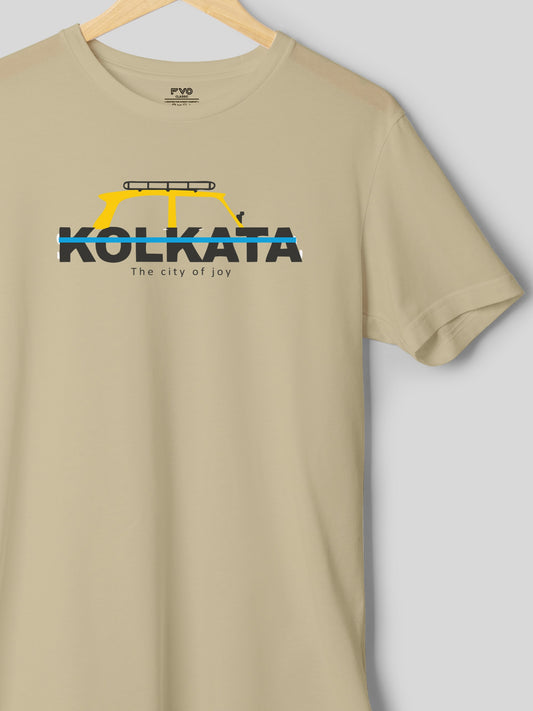 Kolkata Taxi Half Sleeve Graphic Tshirt