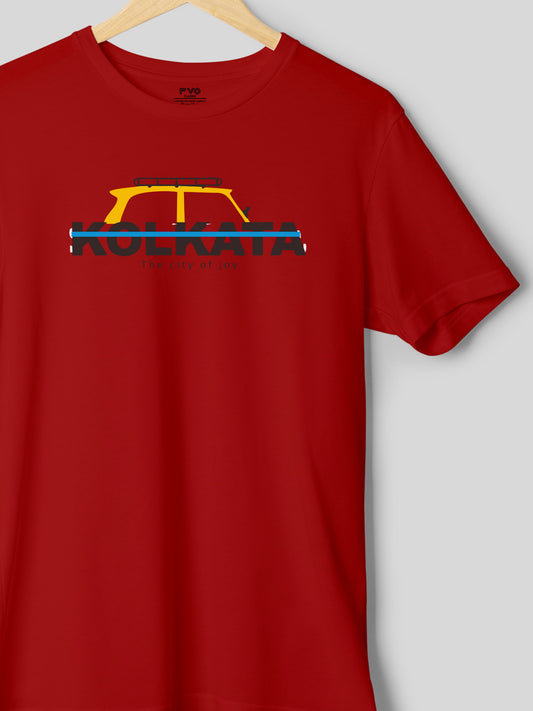 Kolkata Taxi Half Sleeve Graphic Tshirt