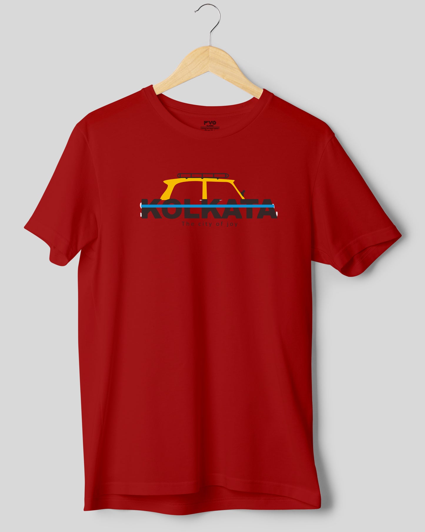 Kolkata Taxi Half Sleeve Graphic Tshirt