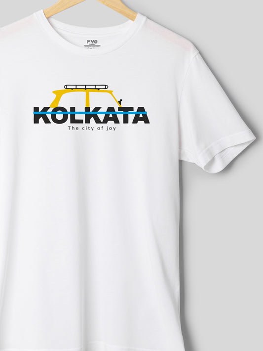 Kolkata Taxi Half Sleeve Graphic Tshirt