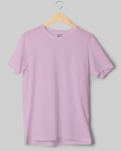 FVO Men's Purple Basic Round Neck Cotton T-shirt.