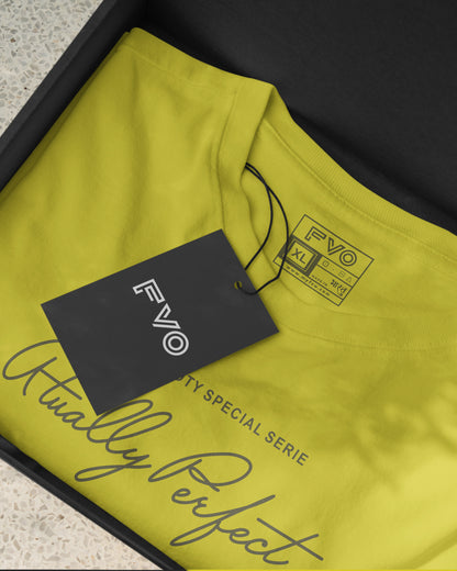 FVO Printed half sleeve round neck cotton actually perfect Lemon t-shirt.